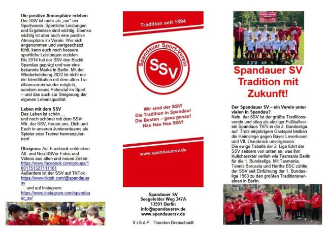 SSV-Flyer (Außenseite)